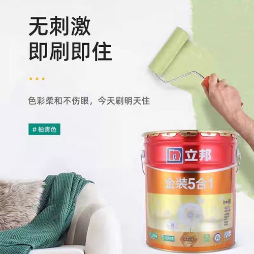 立邦金装五合一乳胶漆 自家刷墙的无甲醛修复与防晒优选